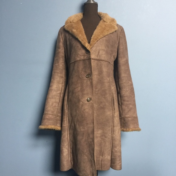 Larry Levine Vintage Faux Suede Coat 